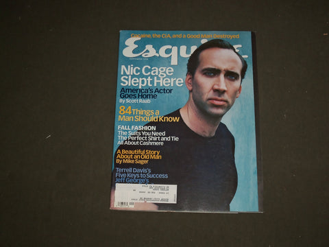 1998 SEPTEMBER ESQUIRE MAGAZINE - NICOLAS CAGE COVER - B 4360