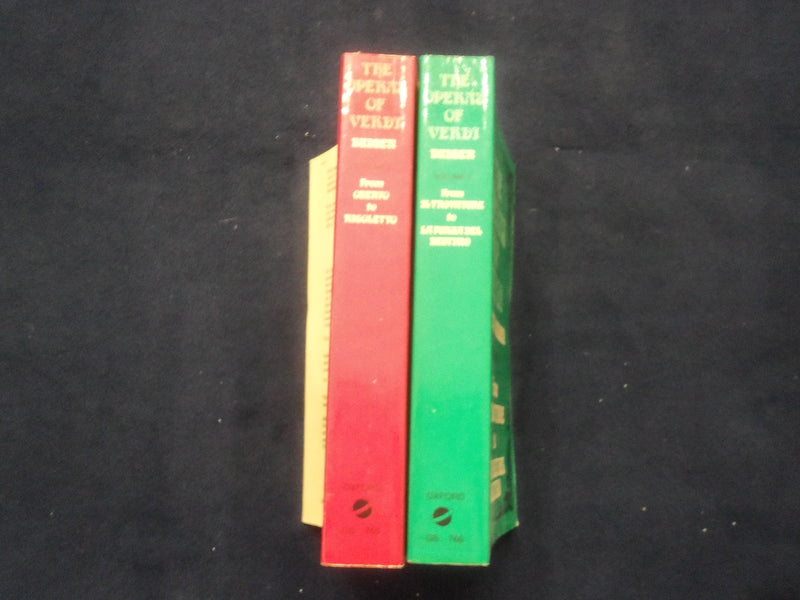 1973-1978 THE OPERAS OF VERDI SOFTCOVER BOOKS - VOLS 1 & 2 - J. BUDDER - KD 8696
