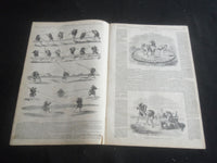 1853 NOVEMBER 19 ILLUSTRATED NEWS MAGAZINE - HORSE-RACES OF JAPANESE - B 5531Y