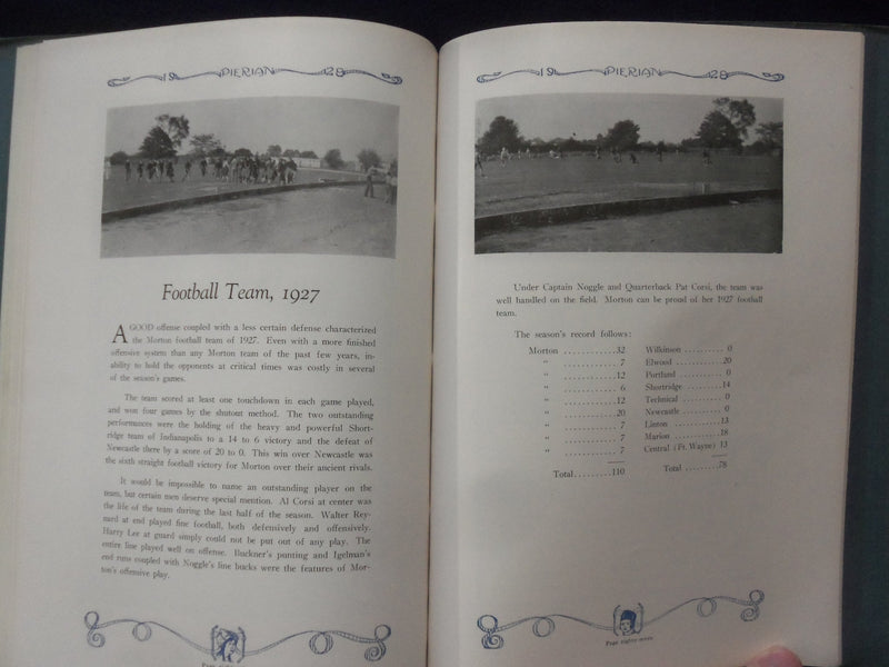1928 PIERIAN MORTON HIGH SCHOOL YEARBOOK - RICHMOND, INDIANA - YB 1926C