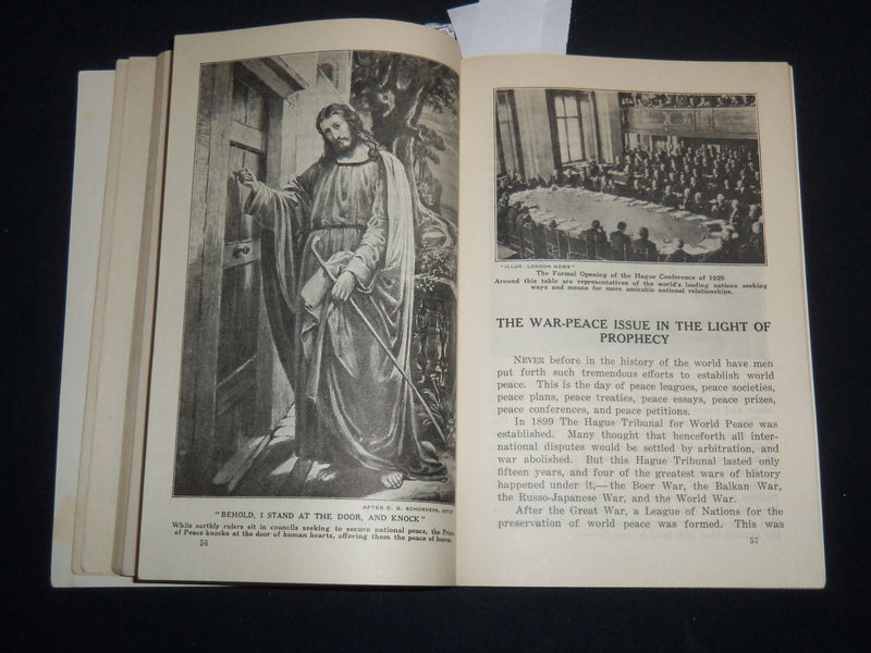 1930 PEACE OR WAR WHAT THE BIBLE SAYS ABOUT IT BOOK - J 9298