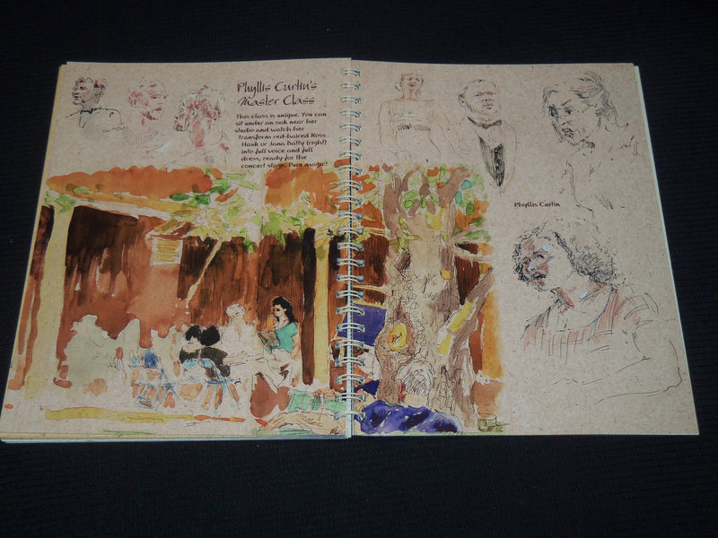 2001 DRAWING MUSIC TANGLEWOOD SKETCHBOOKS - SOL SCHWARTZ INSCRIBED - KD 4585C