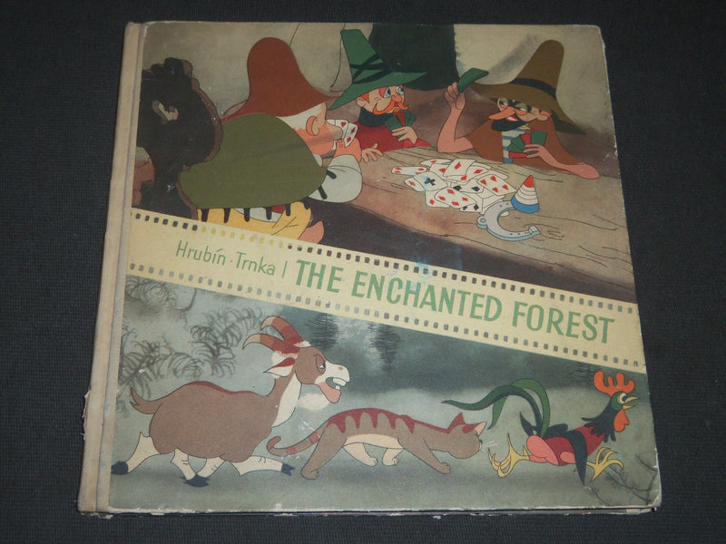 1954 THE ENCHANTED FOREST BOOK BY HRUBIN-TRNKA - COLOR ILLUSTRATIONS - KD 5805