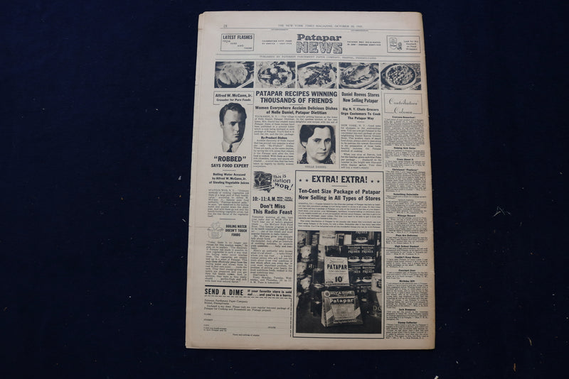 1935-1936 NEW YORK TIMES MAGAZINE SECTIONS - LOT OF 3 - NP 8860