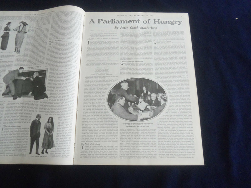 1914 FEBRUARY 14 COLLIER'S MAGAZINE - A TREEFUL OF OWLS - ST 7092