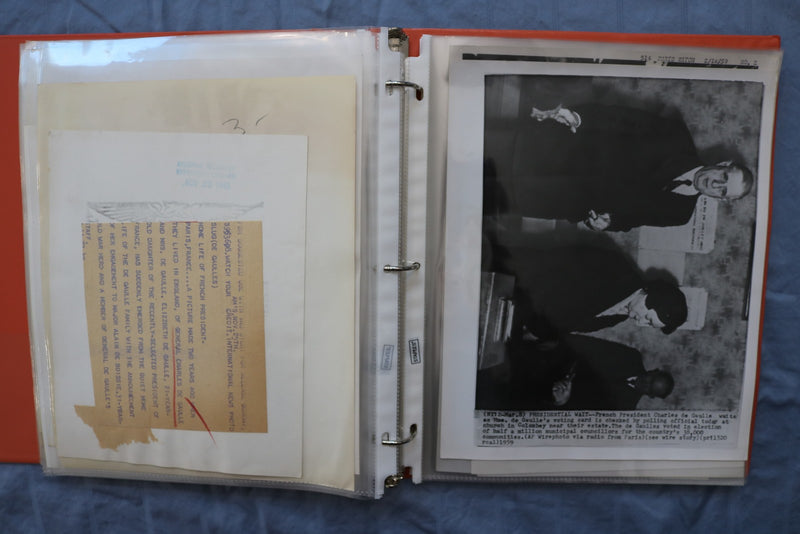 CHARLES DE GAULLE ORIGINAL NEWS PHOTOS BOOK #2 - 90 PHOTOS - #65