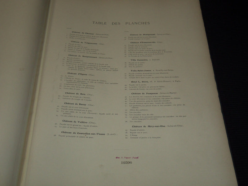 1920 MAISONS DE PLAISANCE FRANCAISES VOLUME BY MARQUIS GIRARDIN - PLATES - Z 273