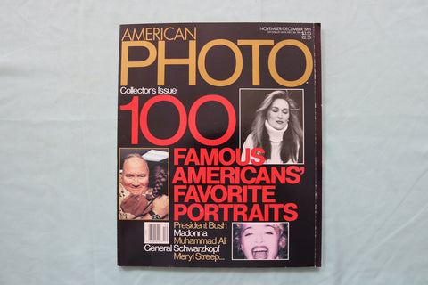 1991 NOV/DEC AMERICAN PHOTO MAGAZINE - 100 FAMOUS PORTRAITS COVER - E 19669