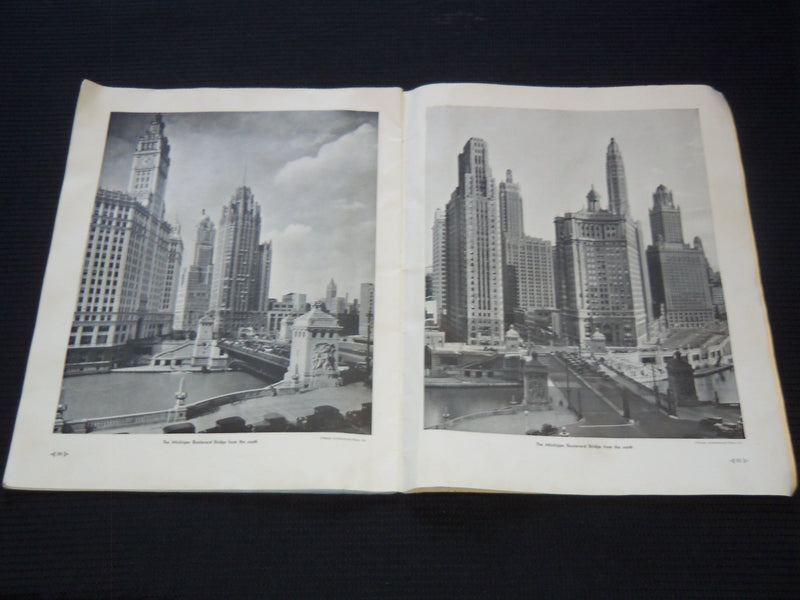 1933 CHICAGO'S CENTURY OF PROGRESS SOFTCOVER BOOK - GREAT PHOTOS - J 7294