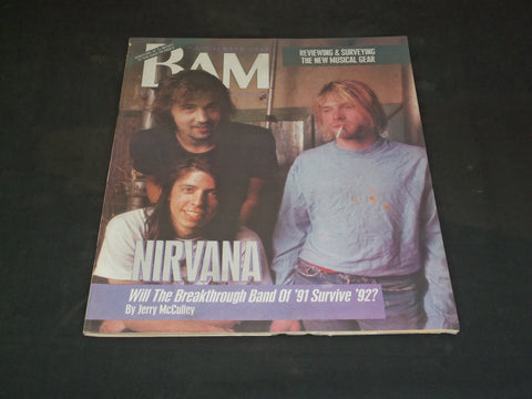 1991 JANUARY 10 BAM MAGAZINE ISSUE NO. 374 - NIRVANA COVER - SP 2959