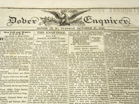 1840 OCTOBER 27 DOVER ENQUIRER NEWSPAPER - HARRISON - VOICE OF VICTORY - NP 8982