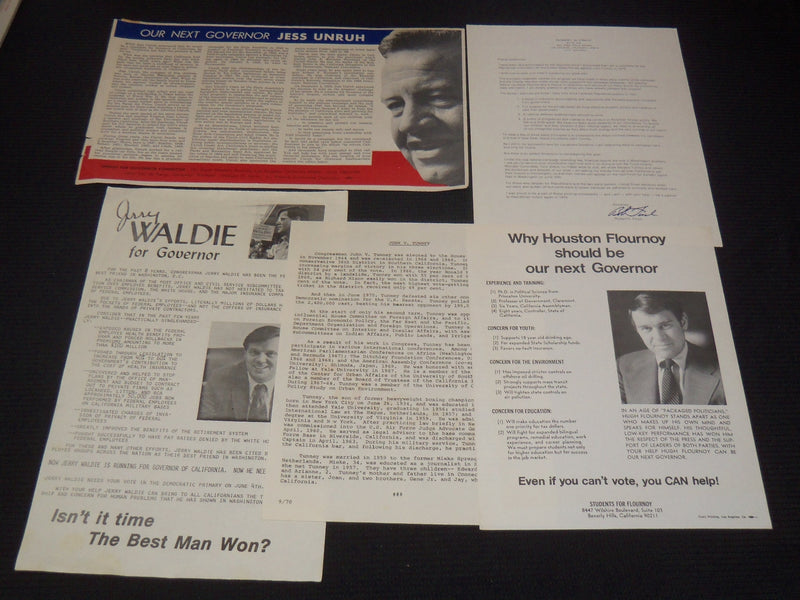 1970'S-1980'S ASSORTED POLITICAL CAMPAIGN LITERATURE LOT OF 64 - O 2597C