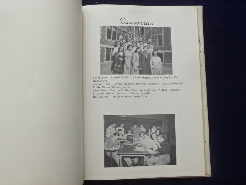 1949 THE DAWSONIAN DAWSON COUNTY HIGH SCHOOL YEARBOOK-GLENDIVE, MONTANA- YB 3128