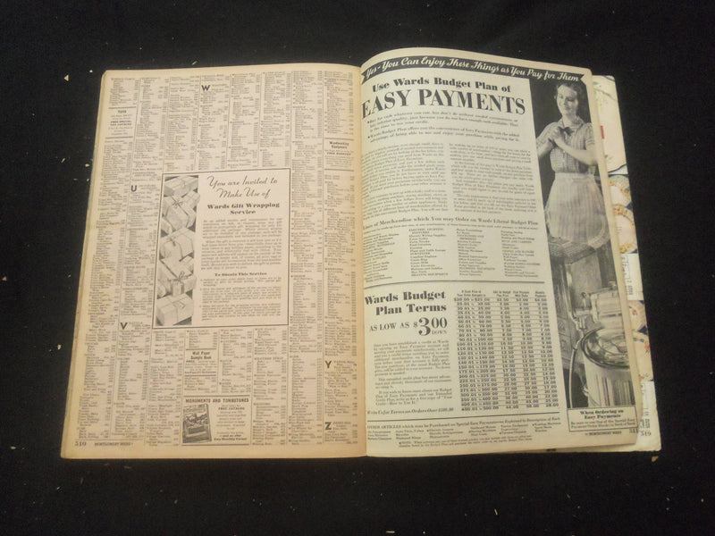 1934-35 FALL AND WINTER MONTGOMERY WARD CATALOG - PORTLAND, OREGON - R 93K
