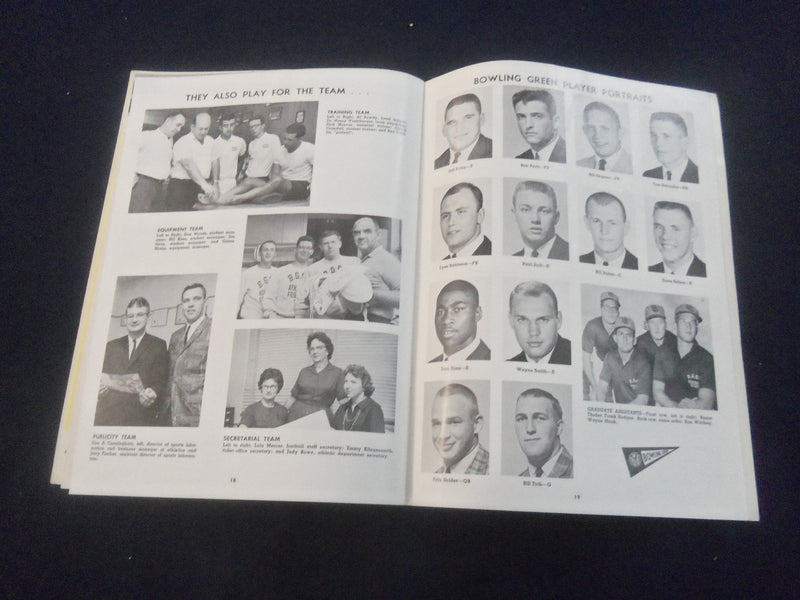 1963 NOV 23 FOOTBALL PROGRAM - BOWLING GREEN ST UNIV VS XAVIER UNIV - SP 9337Q