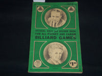 1968 ALL POCKET AND CARON BILLLIARD GAMES RULE BOOK - J 8937
