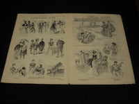 1896 JOURNAL AMUSANT ILLUSTRE FRENCH MAGAZINE LOT OF 26 - FASHION ILLUS- O 3197E