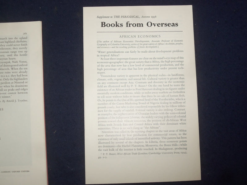 1958 AUTUMN THE PERIODICAL MAGAZINE - OXFORD UNIVERSITY PRESS - J 9760