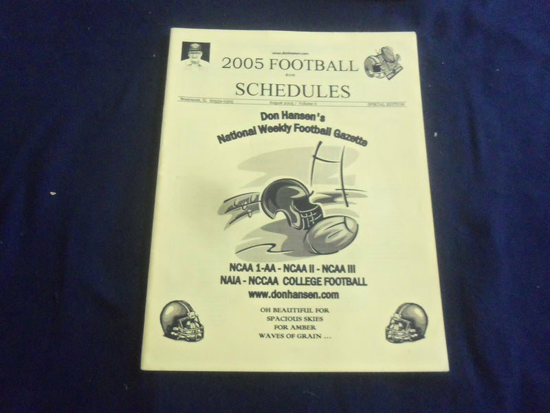 2005 DON HANSEN'S NATIONAL WEEKLY FOOTBALL GAZETTE & SCHEDULES - ST 659R