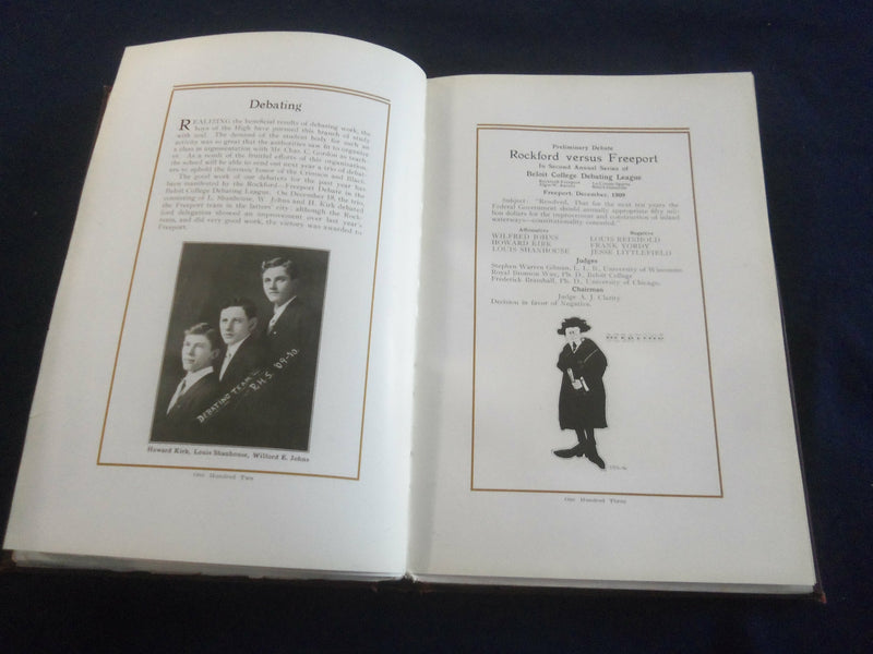 1910 THE ANNUAL ROCKFORD HIGH SCHOOL YEARBOOK - ROCKFORD, ILLINOIS - YB 2589