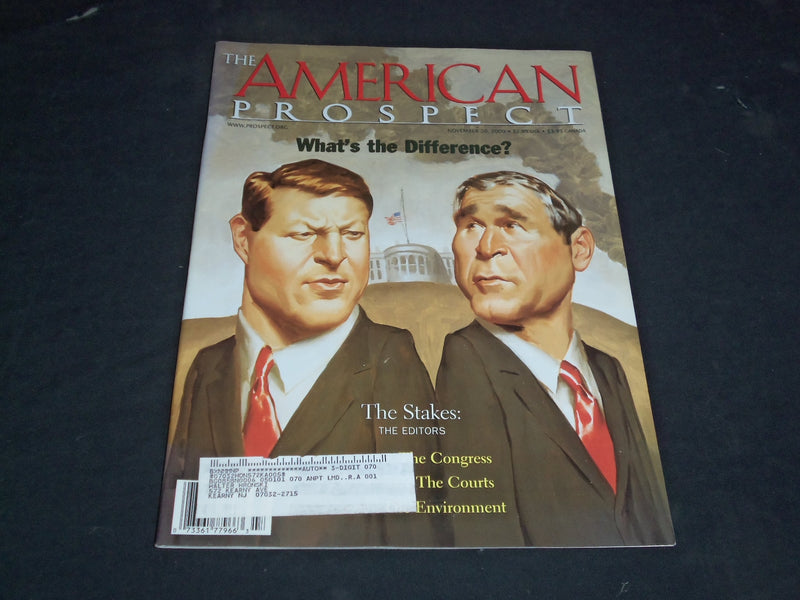 2000 NOVEMBER 20 THE AMERICAN PROSPECT MAGAZINE - GEORGE BUSH & AL GORE- SP 6261