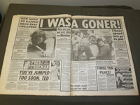 1989 APRIL 9 THE PEOPLE NEWSPAPER - SICK KYLIE MINOQUE CRACKS-UP - NP 3375