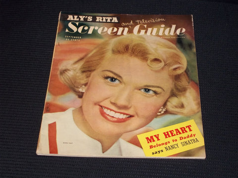 1949 SEPTEMBER SCREEN GUIDE MAGAZINE - DORIS DAY FRONT COVER - E 14793
