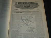 1898 LE MOUVEMENT GEOGRAPHIQUE NEWSPAPERS LOT OF 49 - BELGES AU CONGO - NP 4256