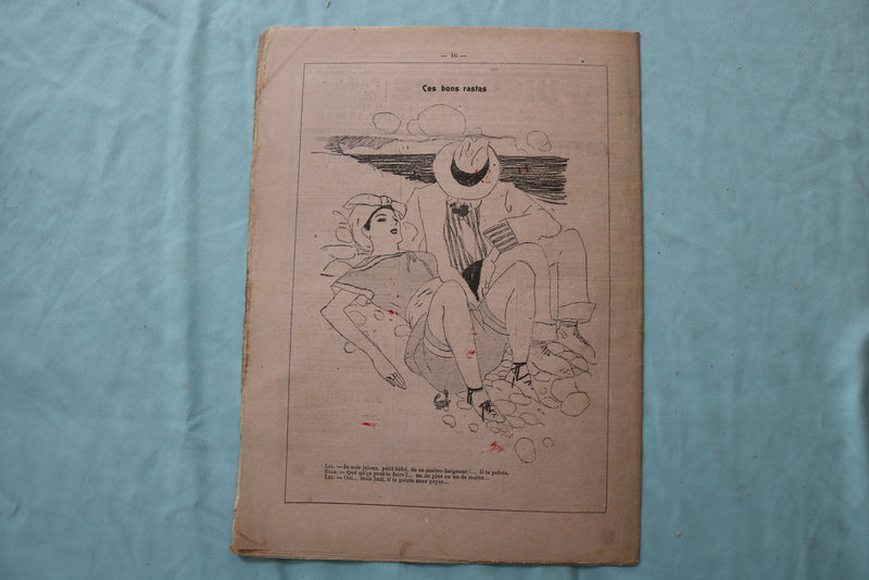 1907-1908 JEAN QUI RIT MAGAZINE - ILLUSTRATED JOURNAL-FRENCH - LOT OF 3 - K 2544