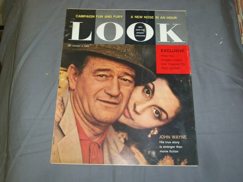 1960 AUGUST 2 LOOK MAGAZINE - JOHN WAYNE - LK 12