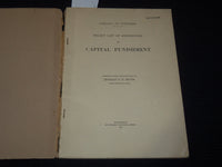 1912 CAPITAL PUNISHMENT SELECT LIST OF REFERENCES BOOK - HERMANN MEYER - K 3104