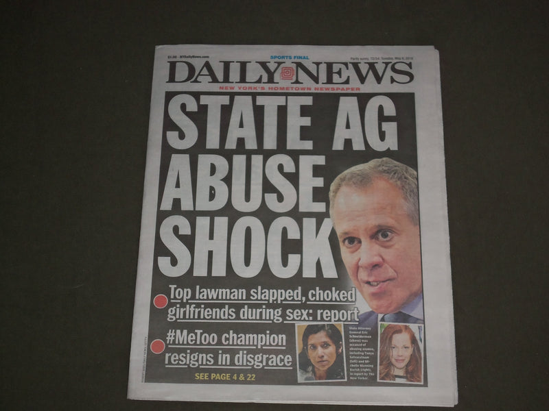 2018 MAY 8 NEW YORK DAILY NEWS-NY STATE ATTOR. GENERAL ACCUSED OF ABUSING WOMEN