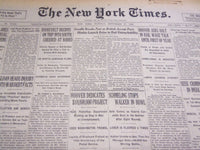 1932 SEPTEMBER 27 NEW YORK TIMES - GANDHI BREAKS FAST, SCHMELING - NT 4820