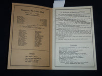 1941 THE BARS AND STRIPES MINSTREL PROGRAM - HANOVER, PENNSYLVANIA - J 8982