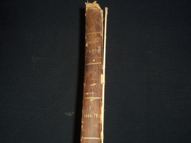 1852-1862 THE CHILD'S PAPER BOUND VOLUME - NICE ILLUSTRATIONS - KD 3352F