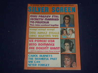 1975 JANUARY SILVER SCREEN MAGAZINE - ELVIS PRESLEY - PHOTOS & STORIES - ST 5896