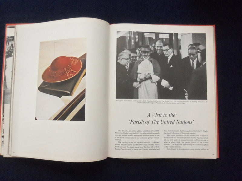 1965 AN INSTRUMENT OF YOUR PEACE HARDCOVER BOOK-U.S. VISIT POPE PAUL VI- KD 8810