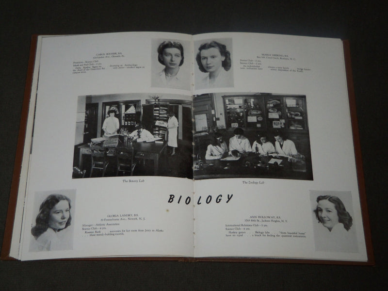 1945 THE GRACKLE COLLEGE OF CHESTNUT HILL YEARBOOK - PHILADELPHIA - YB 1393
