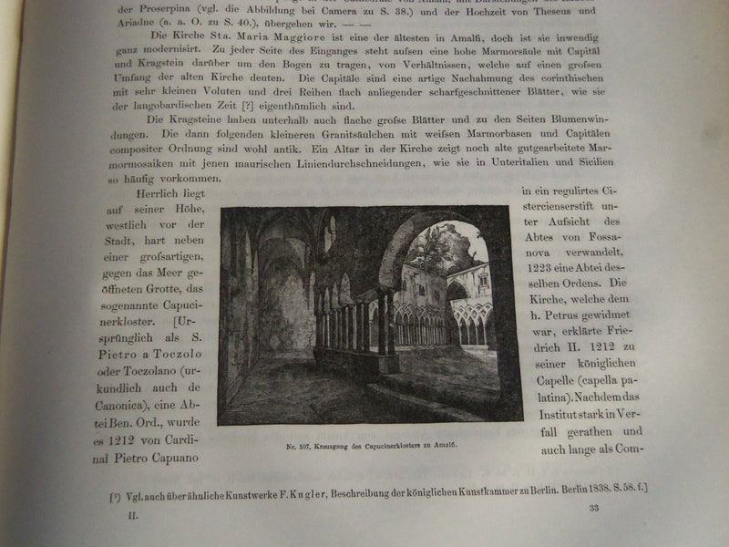 1860 DENKMAELER DER KUNST DES MITTELALTERS IN UNTERITALIEN VOLUME 1-4 - Z 165
