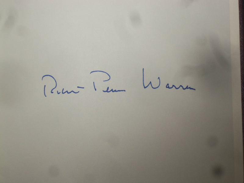 1985 NEW AND SELECTED POEMS HARDCOVER BOOK- R. WARREN - SIGNED 1ST ED. - KD 8976