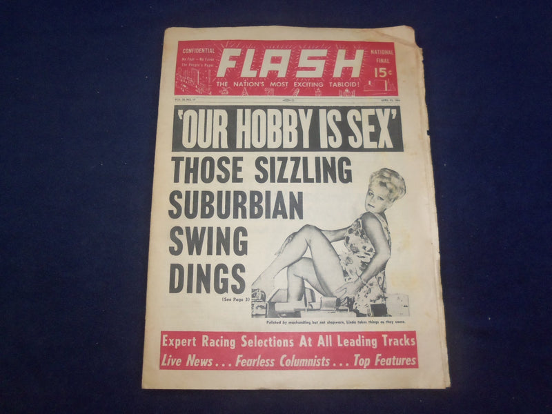 1966 APRIL 23 FLASH NEWSPAPER - THOSE SIXXLING SUBURBIAN SWING DINGS - NP 6965