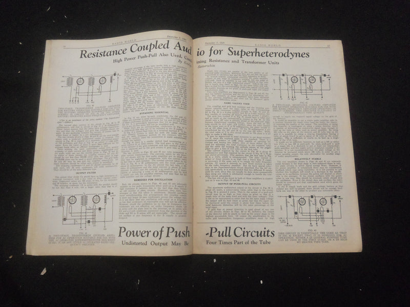 1929 DECEMBER 7 RADIO WORLD MAGAZINE - CONSOLE INSTALLATION IMPROVEMENTS- B 434G
