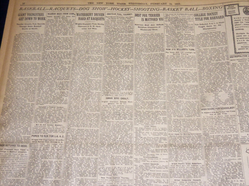 1915 FEBRUARY 24 NEW YORK TIMES - NEW NOTES TO BRITAIN AND GERMANY - NT 7775