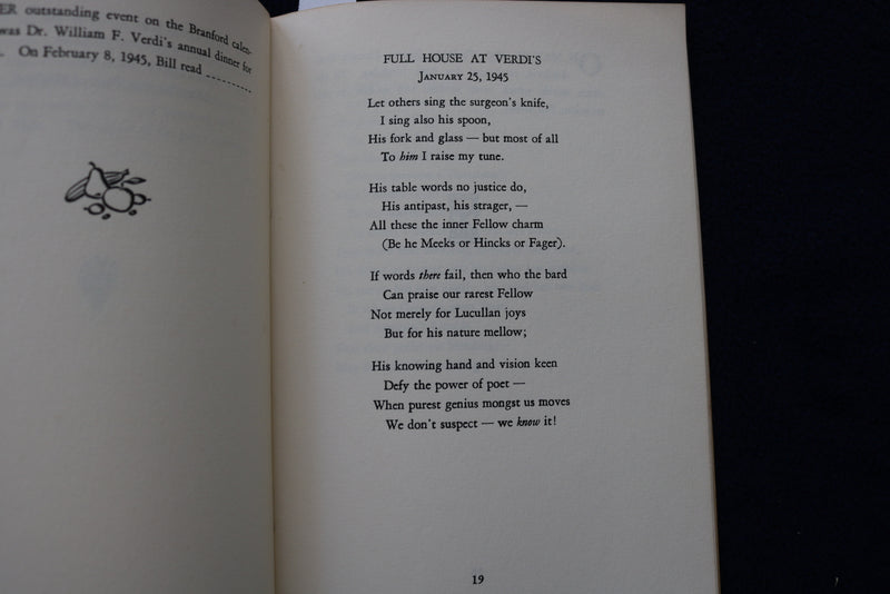 1957 THE ODES OF WILLIAM A. BORST SOFTCOVER BOOK - K 1465