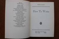 1943 HOW TO WRITE HARDCOVER BOOK BY STEPHEN LEACOCK - KD 9601