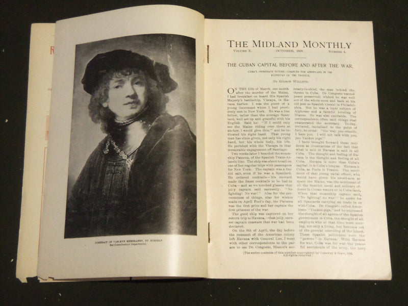 1898-1899 THE MIDLAND MONTHLY MAGAZINE LOT OF 11 ISSUES - NICE PHOTOS - WR 1283