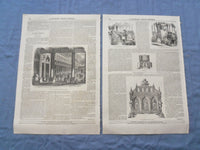 1852 LA ILUSTRACION PERIODICO UNIVERSAL NEWSPAPER - LOT OF 5 - NP 8414