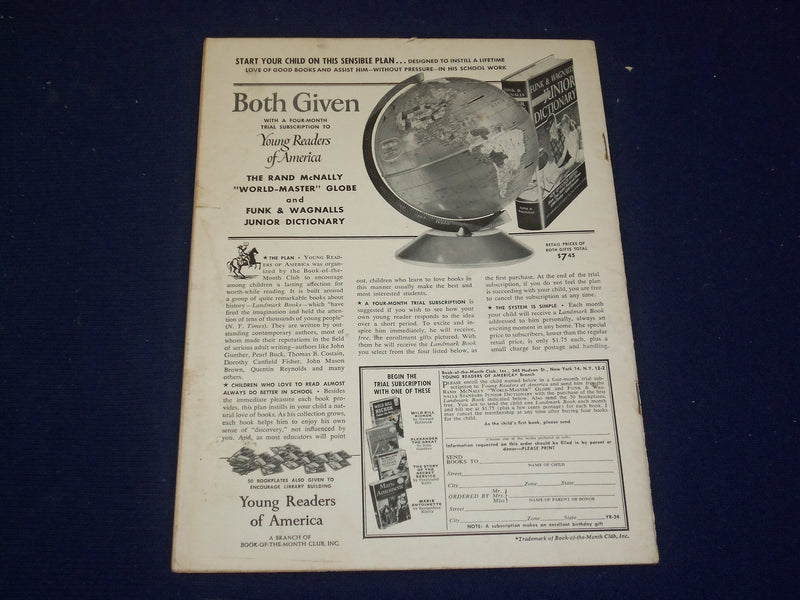 1958 FEBRURAY 15 SATURDAY REVIEW MAGAZINE - ANYA SETON - SP 9458