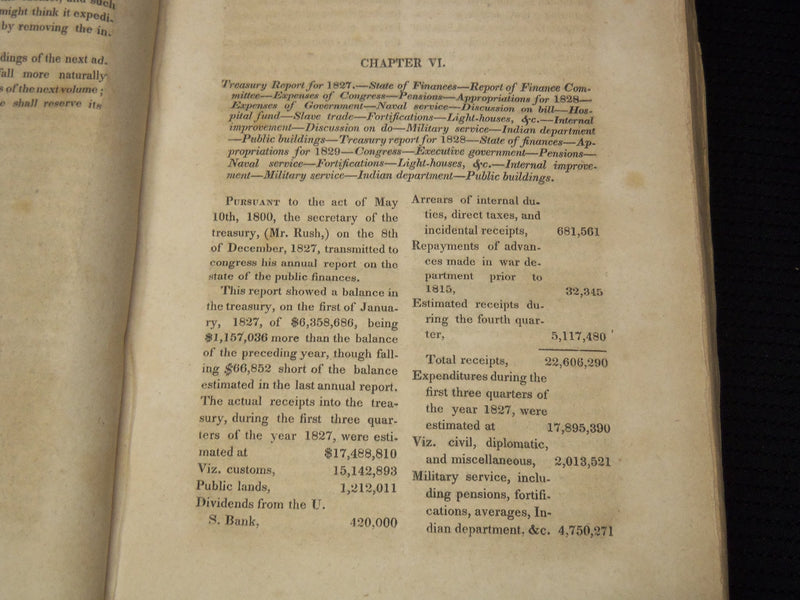 1835 THE AMERICAN REVOLUTION ANNUAL REGISTER FOR 1827-8-9 - SECOND EDN - KD 9523