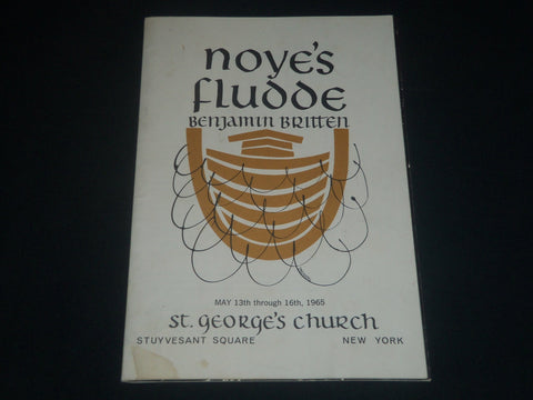 1965 NOYE'S FLUDDE PROGRAM & BULLETIN - ST. GEORGE'S CHURCH - J 4270